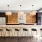 a kitchen with stools and a bar stool