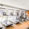 Gym with cardio and exercise equipment at Velo apartments for rent in Minneapolis